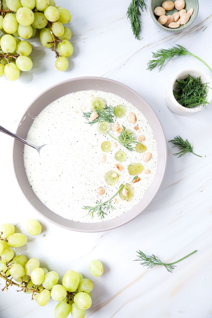 Green Grape Gazpacho For All That Summer Heat