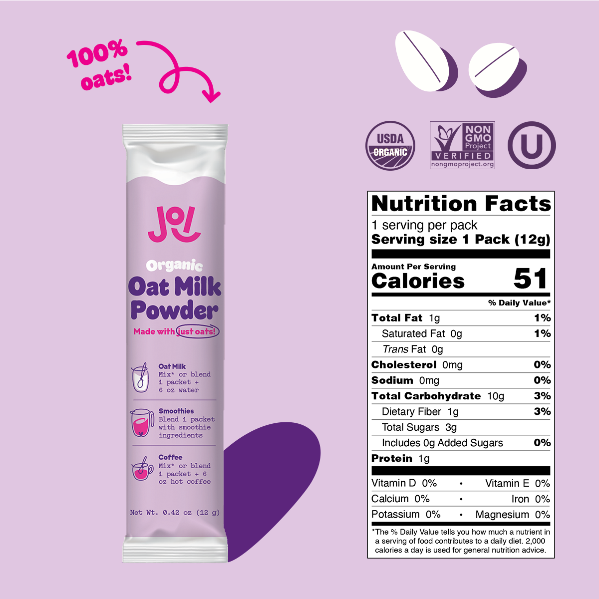 Instant Organic Oat Milk by JOI main image 0
