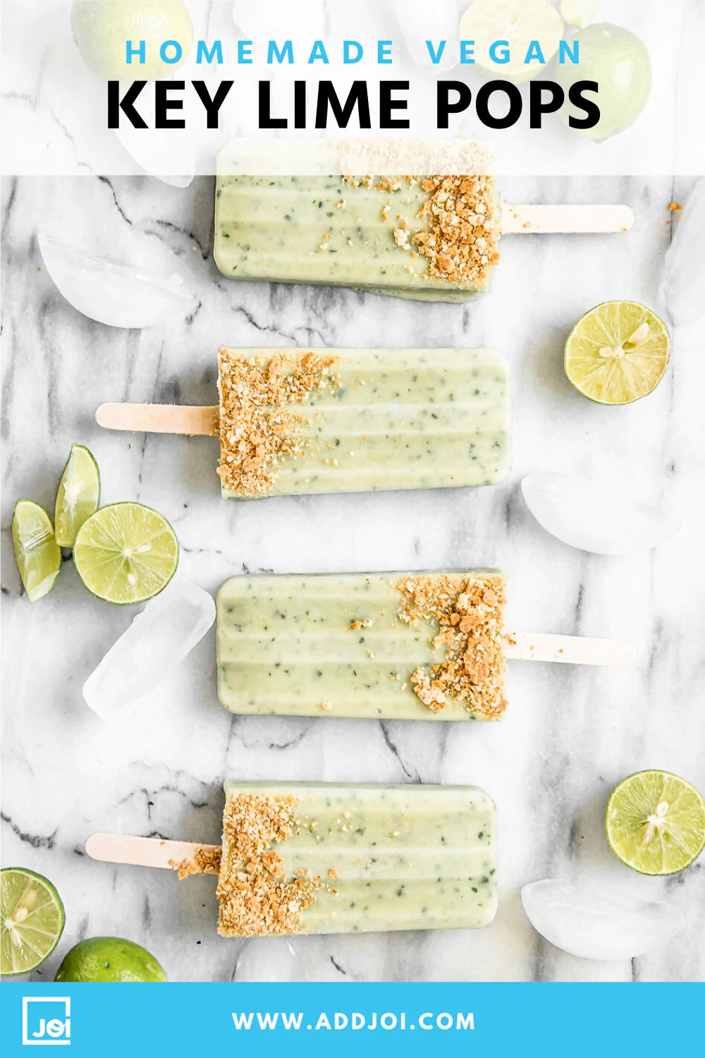 Key Lime Popsicles (Vegan, Dairy-Free)