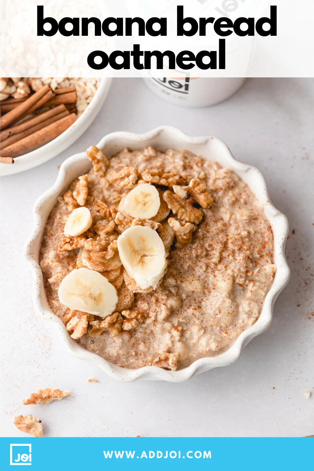 Creamy Banana Bread Oatmeal