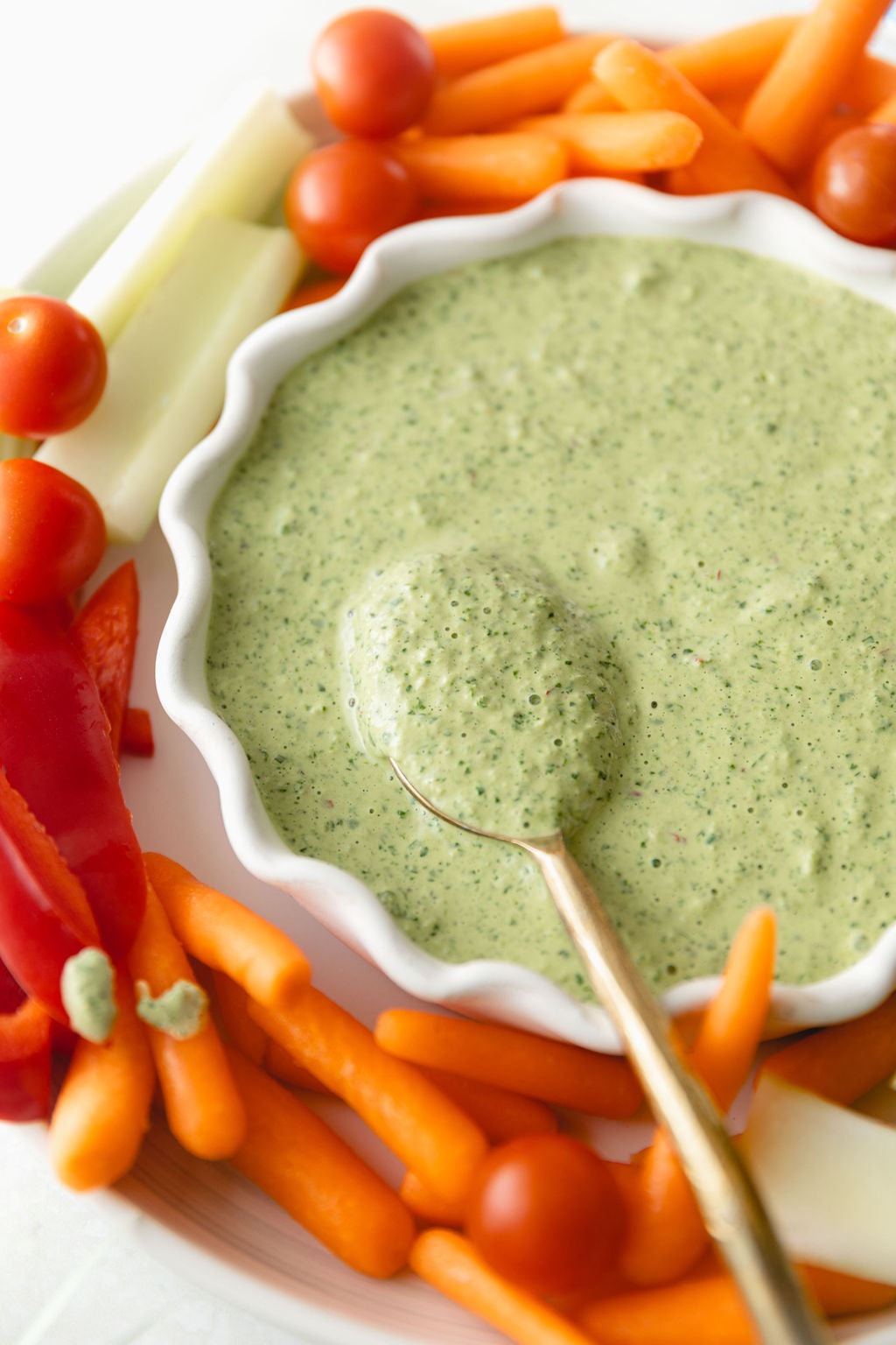 5-Minute Zesty Green Goddess Dip