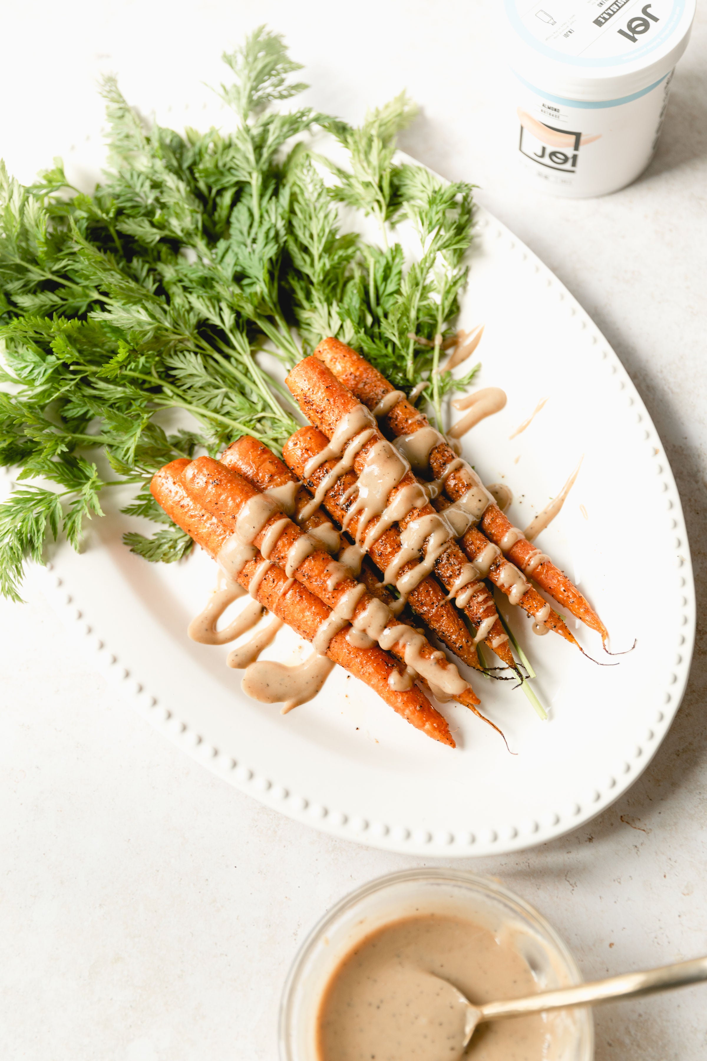 Roasted Carrots with Dijon Balsamic Dressing