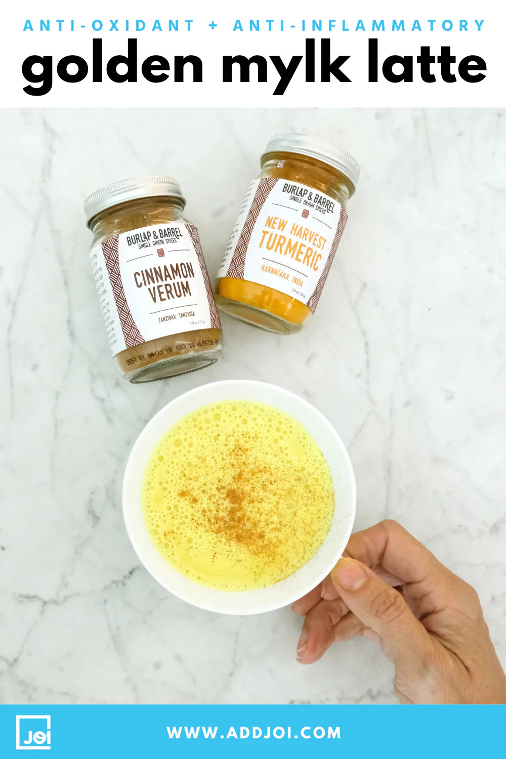 Golden Milk Latte:  Anti-Oxidants + Anti-Inflammatory