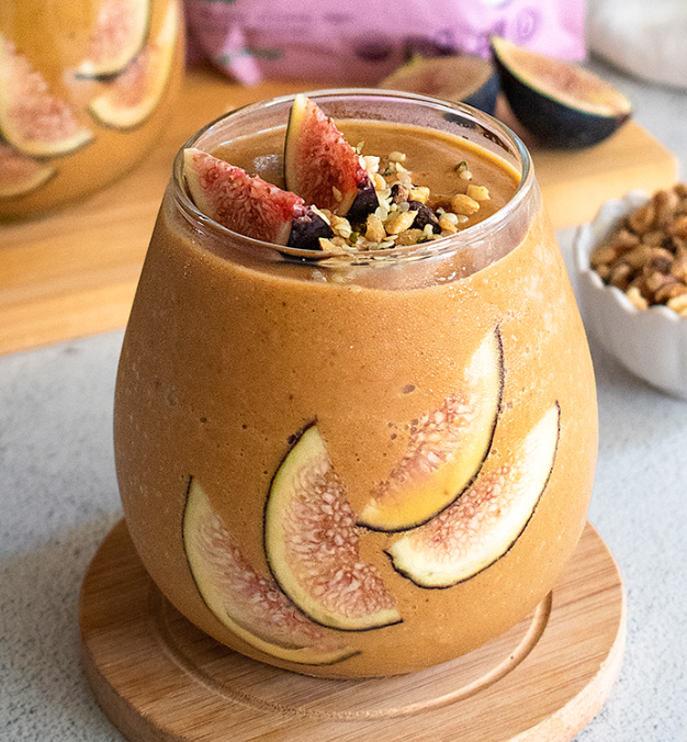 Creamy Pumpkin Smoothie (Vegan! With Figs!)