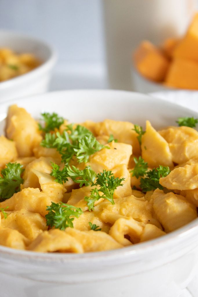 Creamy, Velvety Vegan Butternut Squash Mac & Cheese