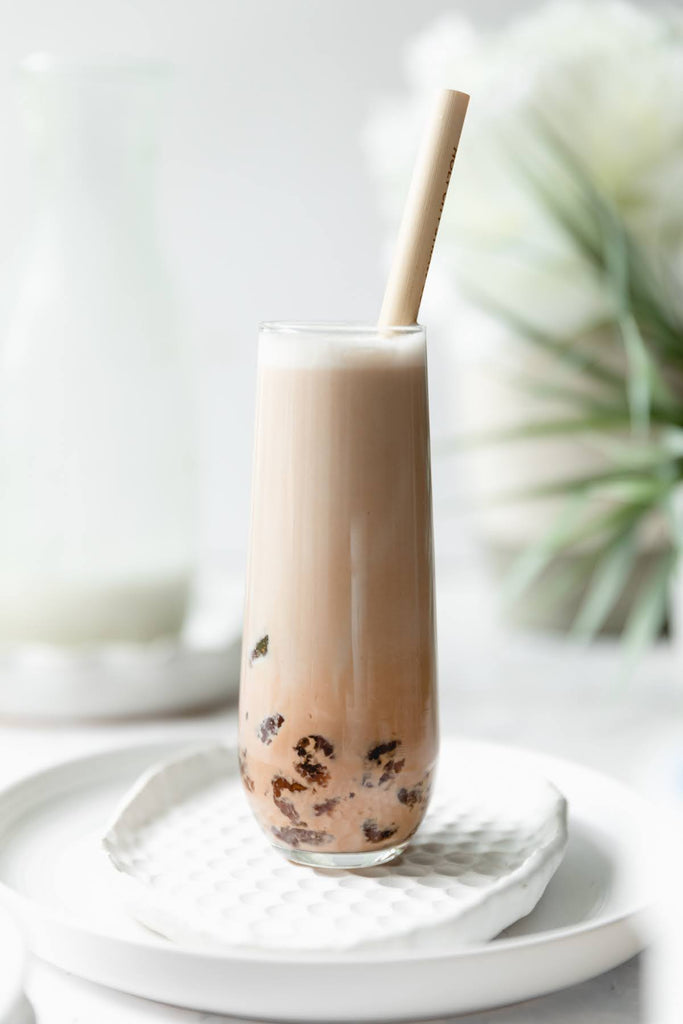 Rose Milk Tea Latte - Moon Milk - Flax and Sugar - Mikyla Meckelson