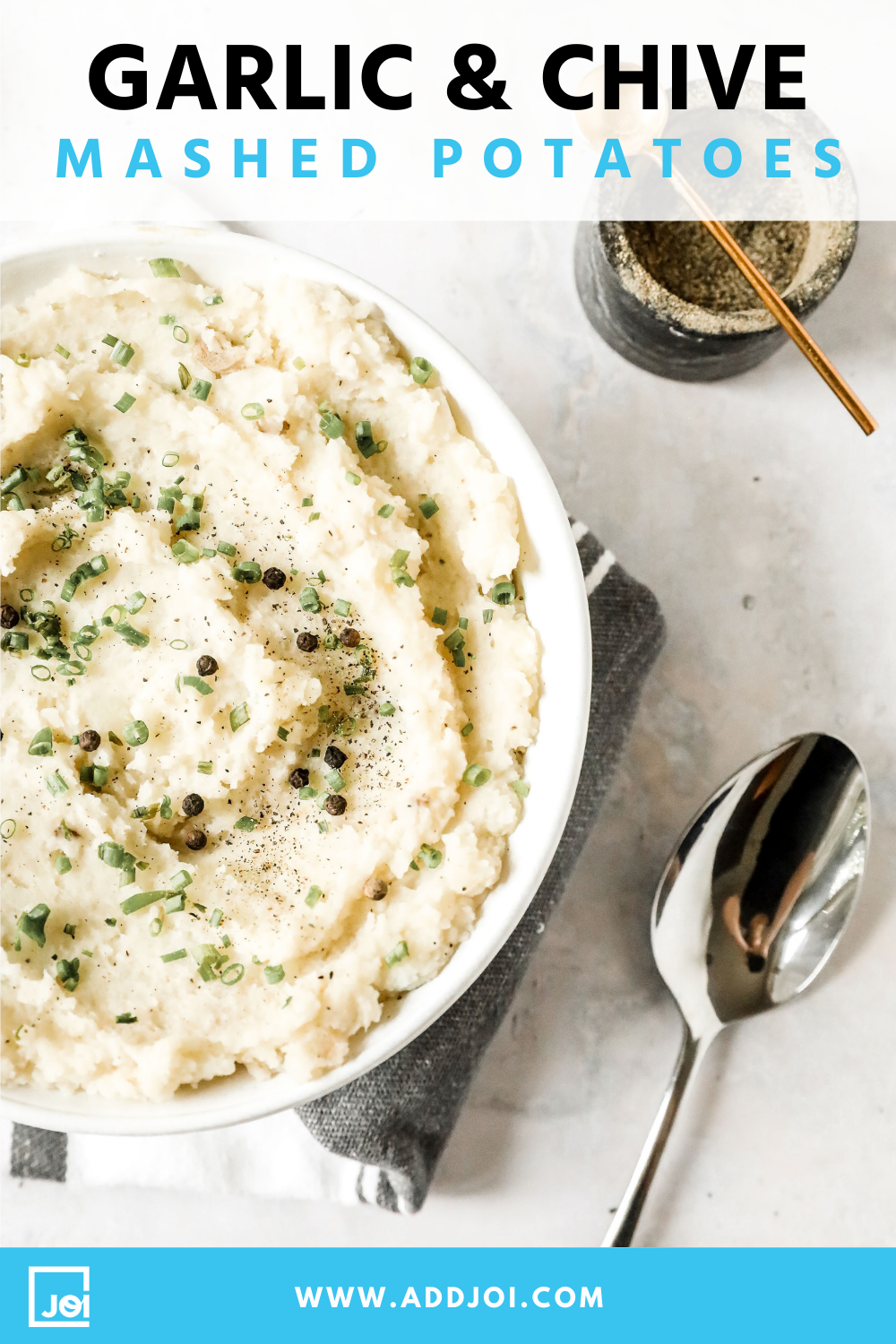 Garlic & Chive Mashed Potatoes | Vegan | Gluten Free | Made with JOI