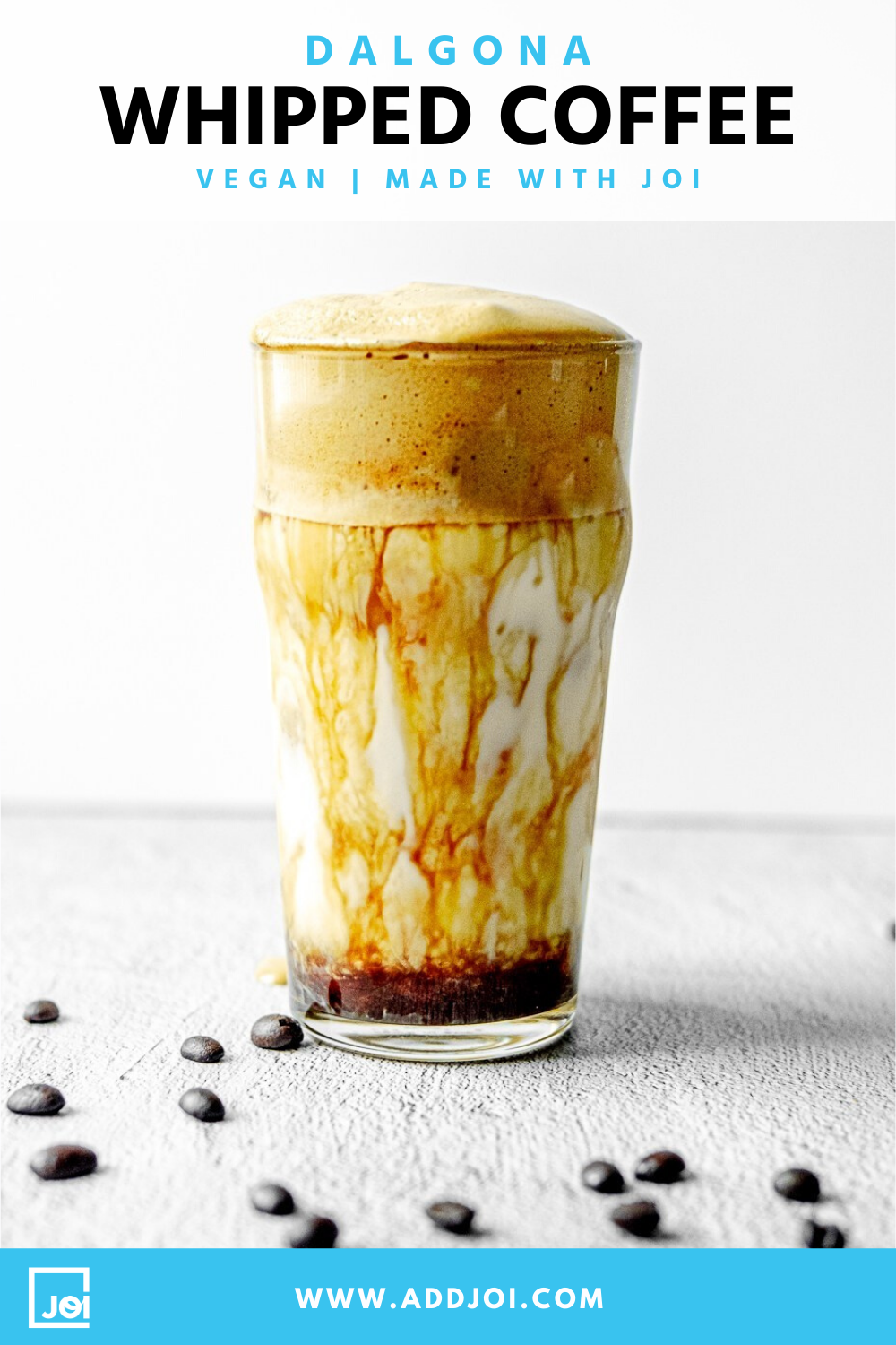 Dalgona Whipped Coffee Made With JOI