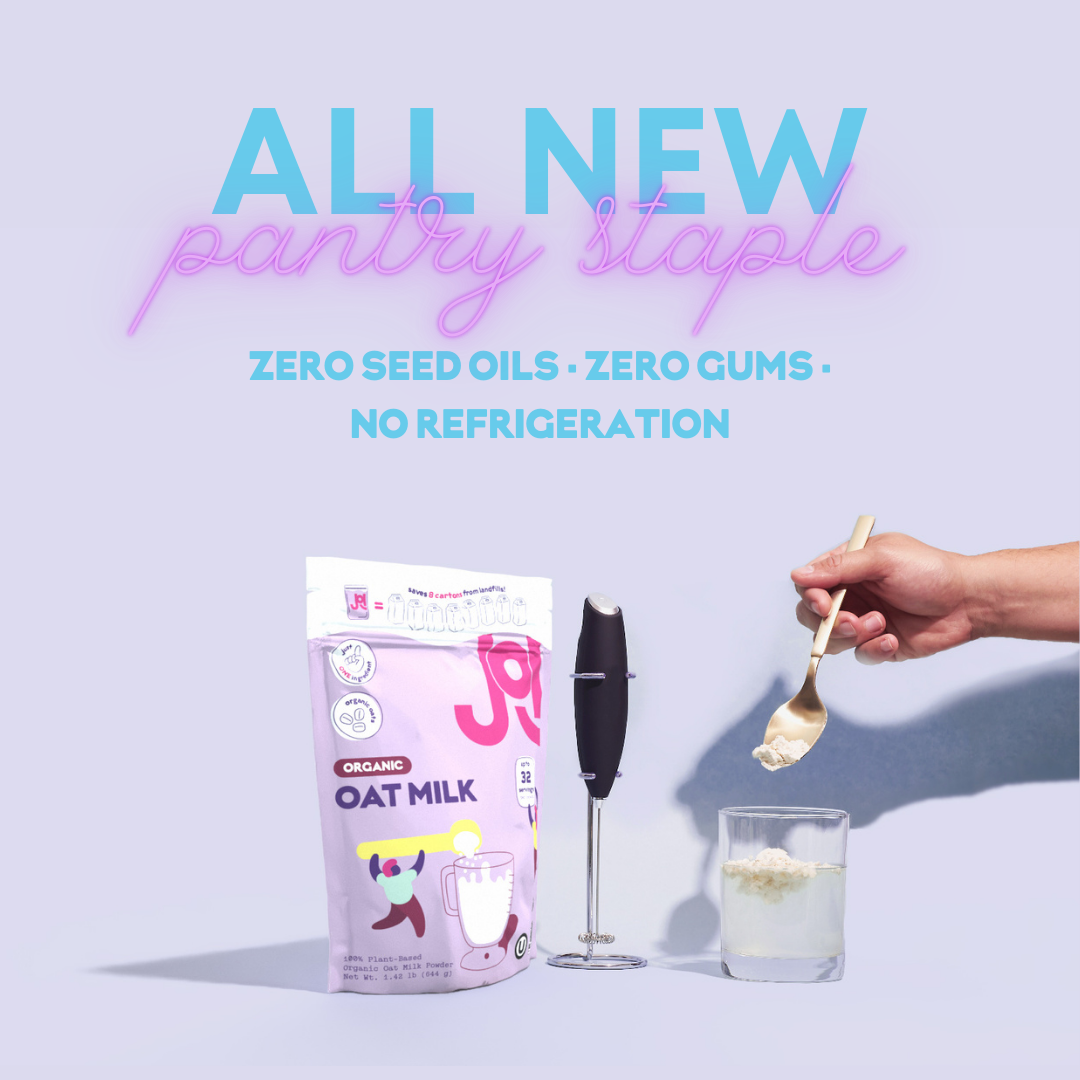 Product shot of Organic Oat Milk Powder from JOI.