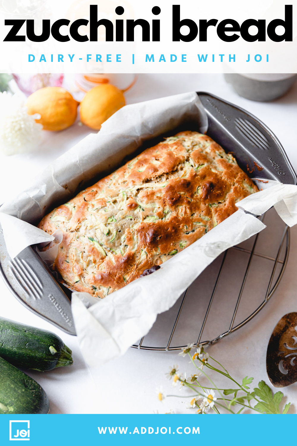 Healthy Zucchini Bread (Dairy-Free)