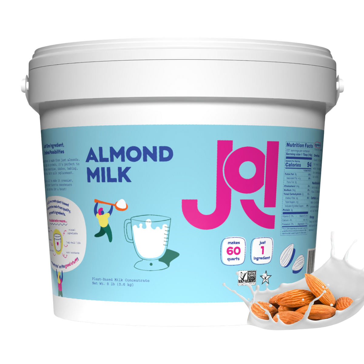 Organic Almond Milk Jars
