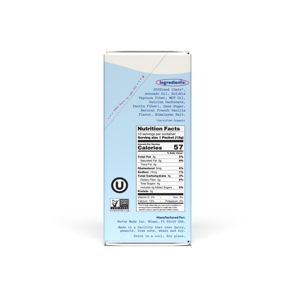 Oat Milk Creamer, French Vanilla - Singles