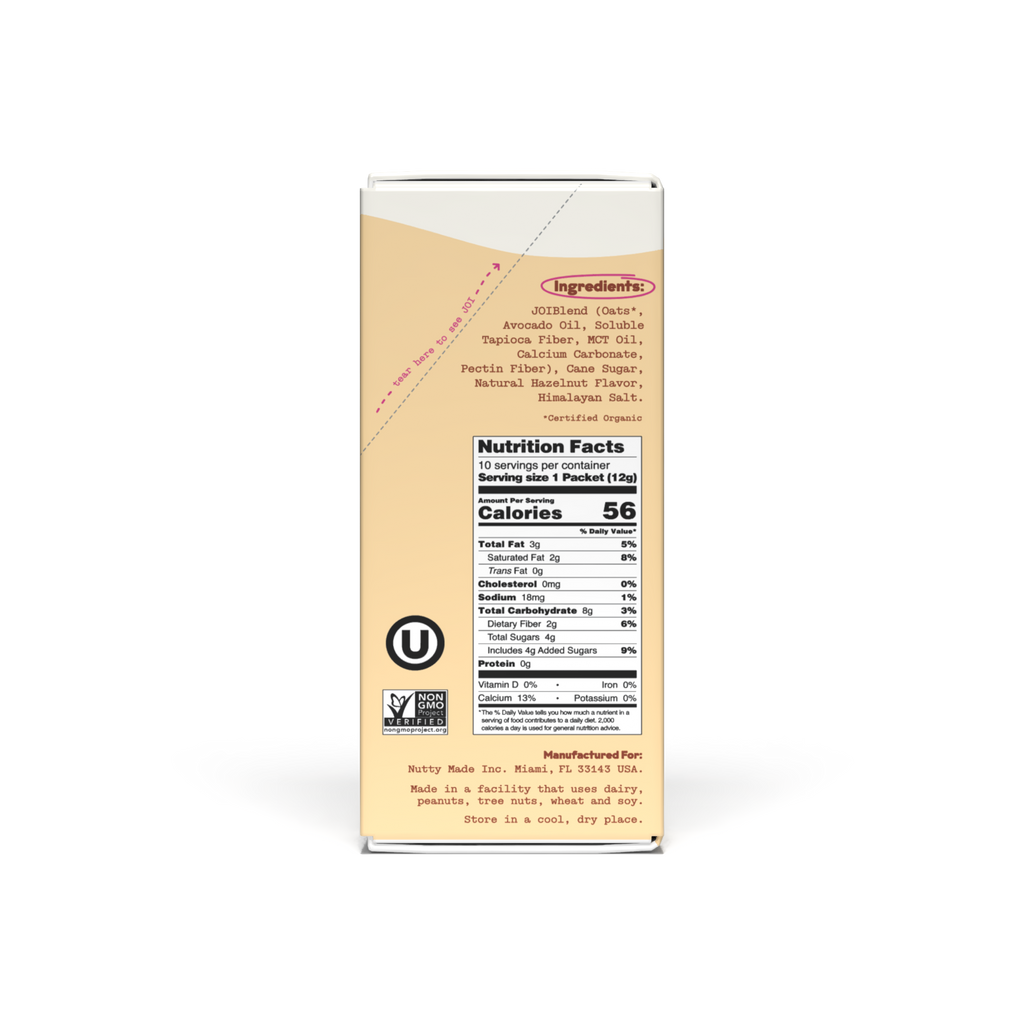 Oat Milk Creamer, Hazelnut - Singles