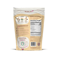 The back of a JOI Oat Milk Creamer, Hazelnut plant-based creamer pouch shows the nutrition facts, how-to-use illustrations, and key claims.