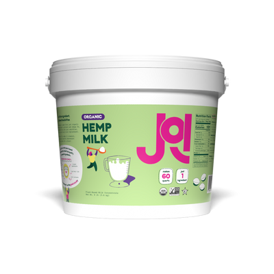 Container of JOI Organic Hemp Milk on a white background