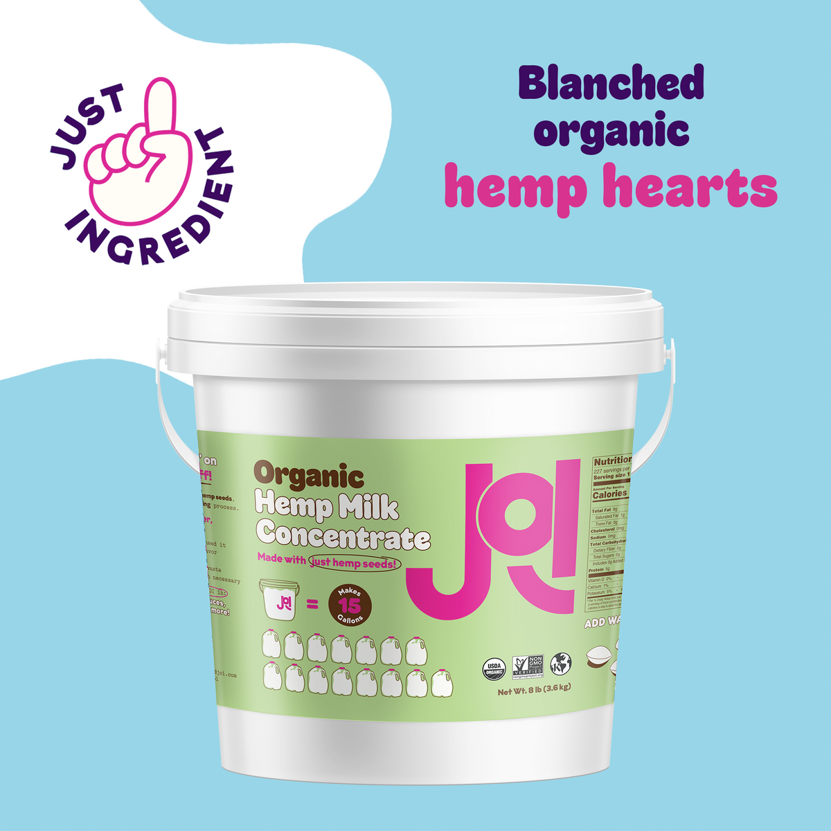 Organic Hemp Milk Base - Bulk – JOI