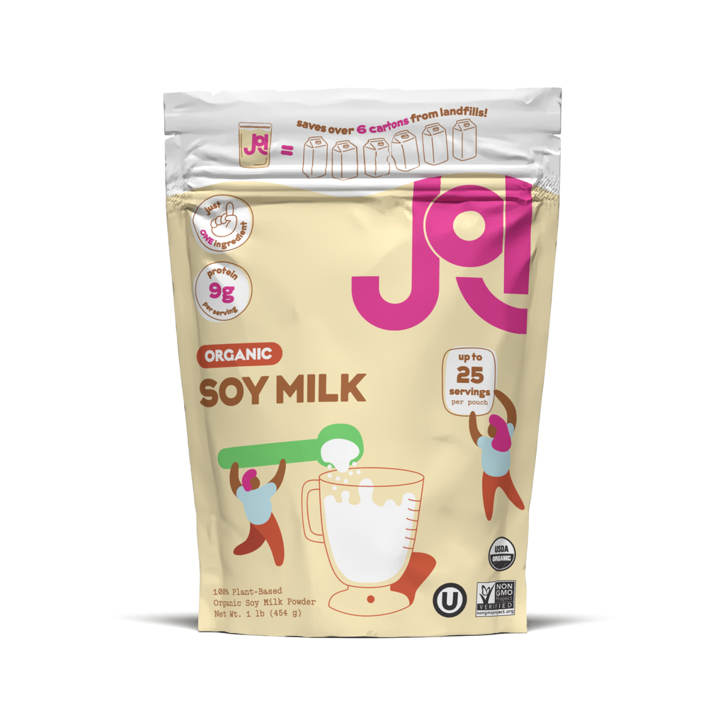 JOI Organic Soy Milk package on a white background