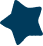A simple dark blue star icon centered on a light gray background.