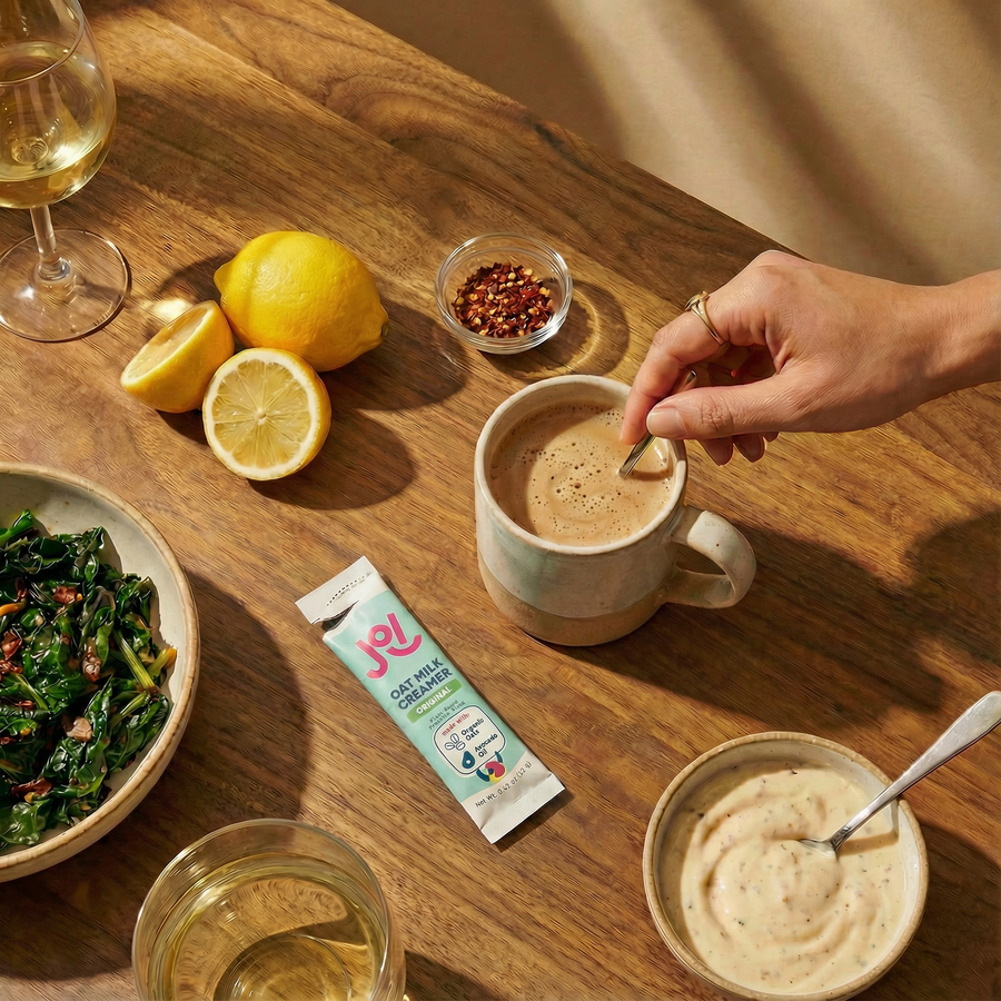 Travel-Friendly Coffee Creamer and Oat Milk